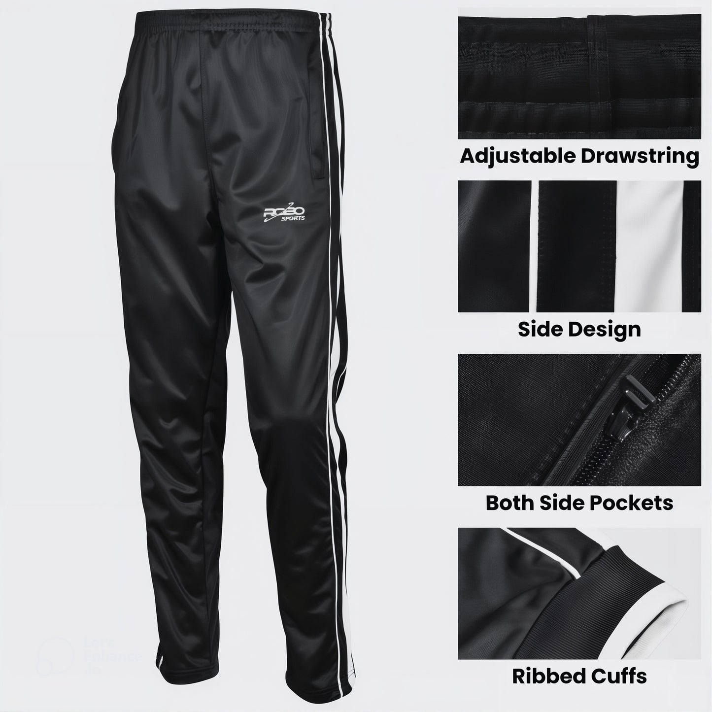 Men’s Tracksuits Bottoms Training Bottom Gym Jogging Bottom Robo Tracksuits