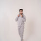 Mens Tracksuit Set Cotton Polyester Fleece Hoodie Joggers Casual Gym Loungewear